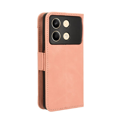 Xiaomi Poco X6 Neo 5G Skin Feel PU Leather Wallet Phone Case with Card Slots, Cash Pocket, Magnetic Closure, Built-In Stand, Full Protection TPU Cover