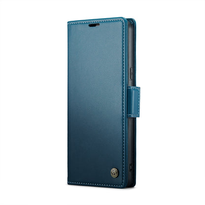 Google Pixel 7a Litchi Texture RFID Anti-theft Leather Phone Case with Butterfly Buckle, Stand & Card Wallet with TPU Shell