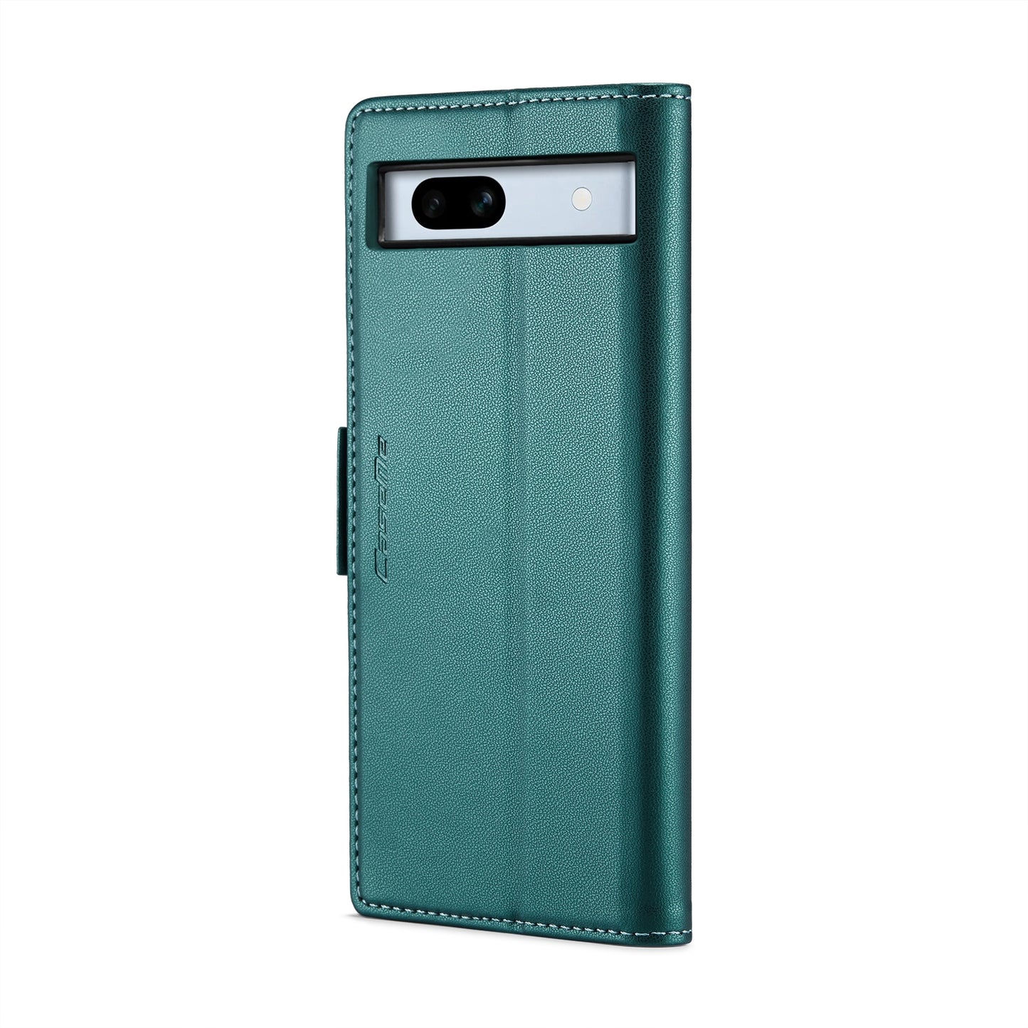 Google Pixel 7a Litchi Texture RFID Anti-theft Leather Phone Case with Butterfly Buckle, Stand & Card Wallet with TPU Shell