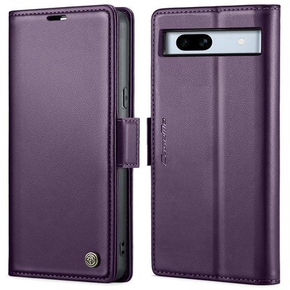 Google Pixel 7a Litchi Texture RFID Anti-theft Leather Phone Case with Butterfly Buckle, Stand & Card Wallet with TPU Shell