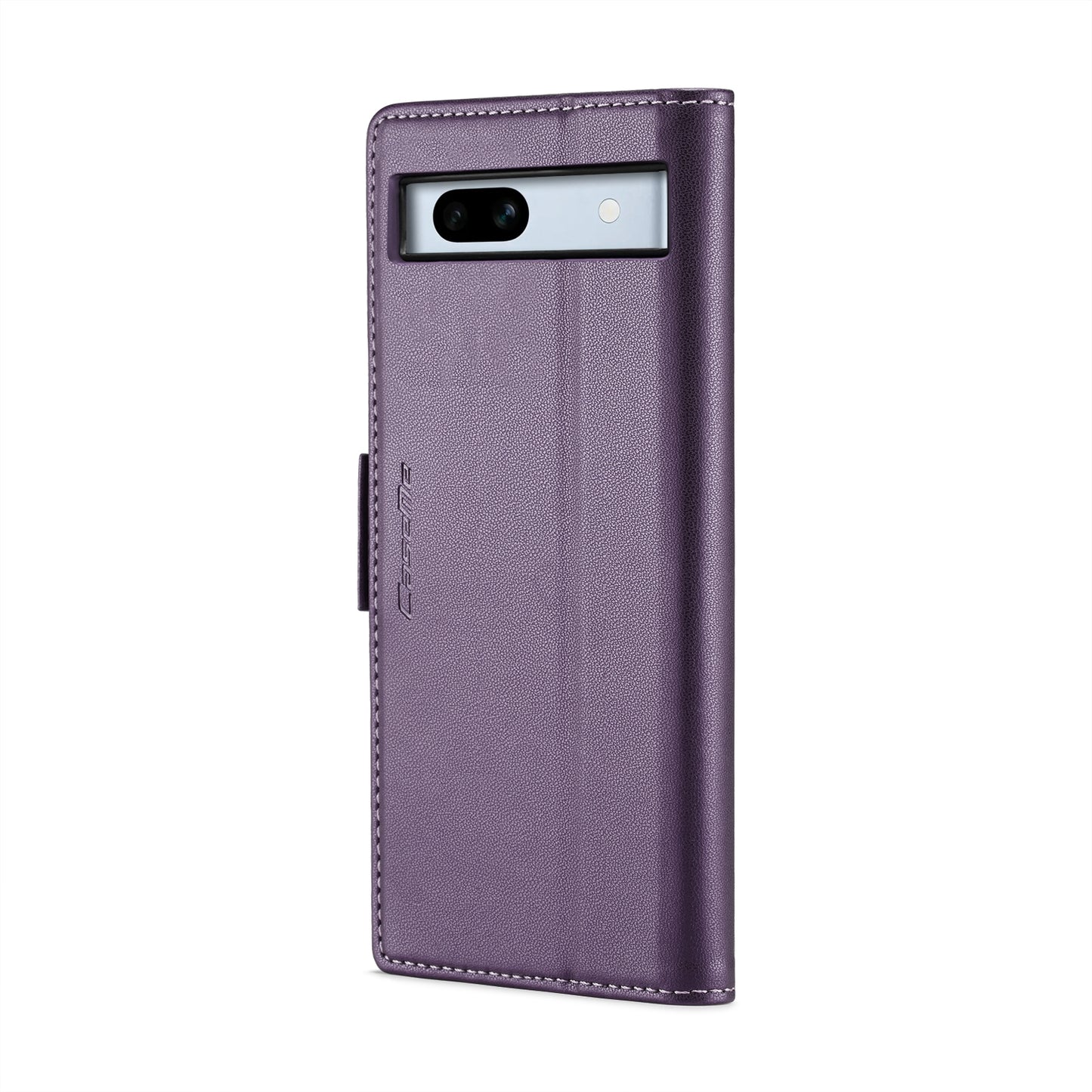 Google Pixel 7a Litchi Texture RFID Anti-theft Leather Phone Case with Butterfly Buckle, Stand & Card Wallet with TPU Shell