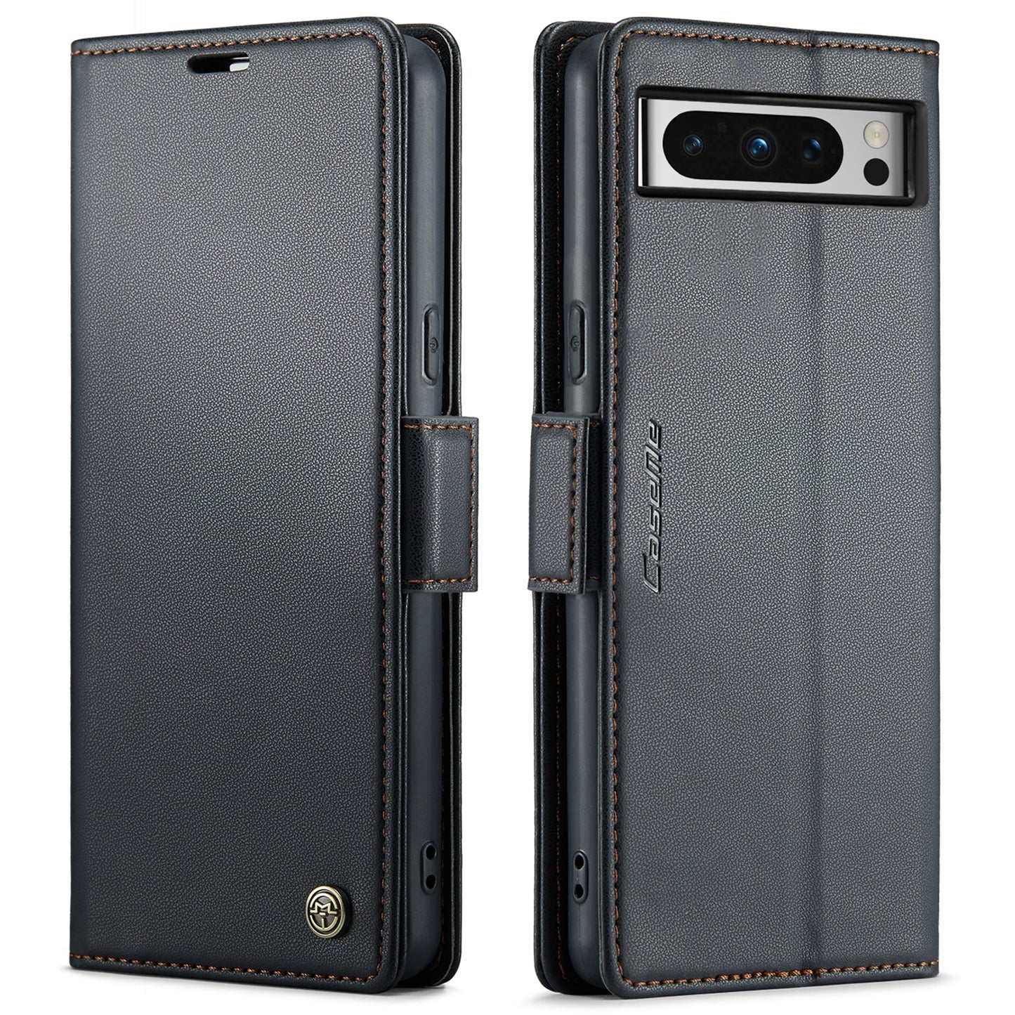 Google Pixel 8 Pro Litchi Texture RFID Anti-theft Leather Phone Case with Butterfly Buckle, Stand & Card Wallet with TPU Shell