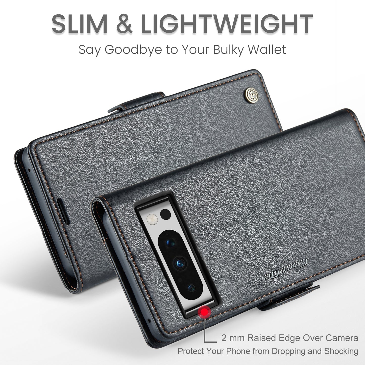 Google Pixel 8 Pro Litchi Texture RFID Anti-theft Leather Phone Case with Butterfly Buckle, Stand & Card Wallet with TPU Shell