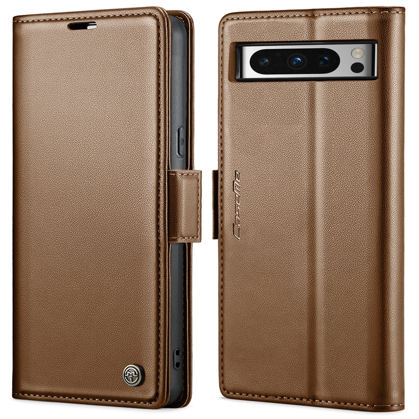 Google Pixel 8 Pro Litchi Texture RFID Anti-theft Leather Phone Case with Butterfly Buckle, Stand & Card Wallet with TPU Shell