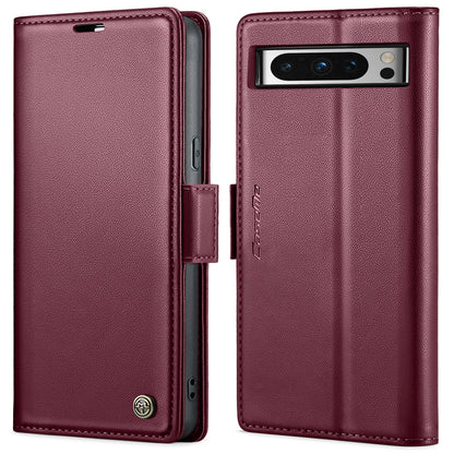 Google Pixel 8 Pro Litchi Texture RFID Anti-theft Leather Phone Case with Butterfly Buckle, Stand & Card Wallet with TPU Shell