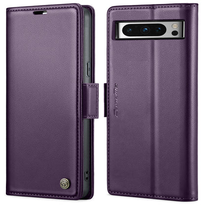 Google Pixel 8 Pro Litchi Texture RFID Anti-theft Leather Phone Case with Butterfly Buckle, Stand & Card Wallet with TPU Shell
