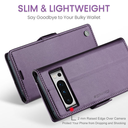 Google Pixel 8 Pro Litchi Texture RFID Anti-theft Leather Phone Case with Butterfly Buckle, Stand & Card Wallet with TPU Shell