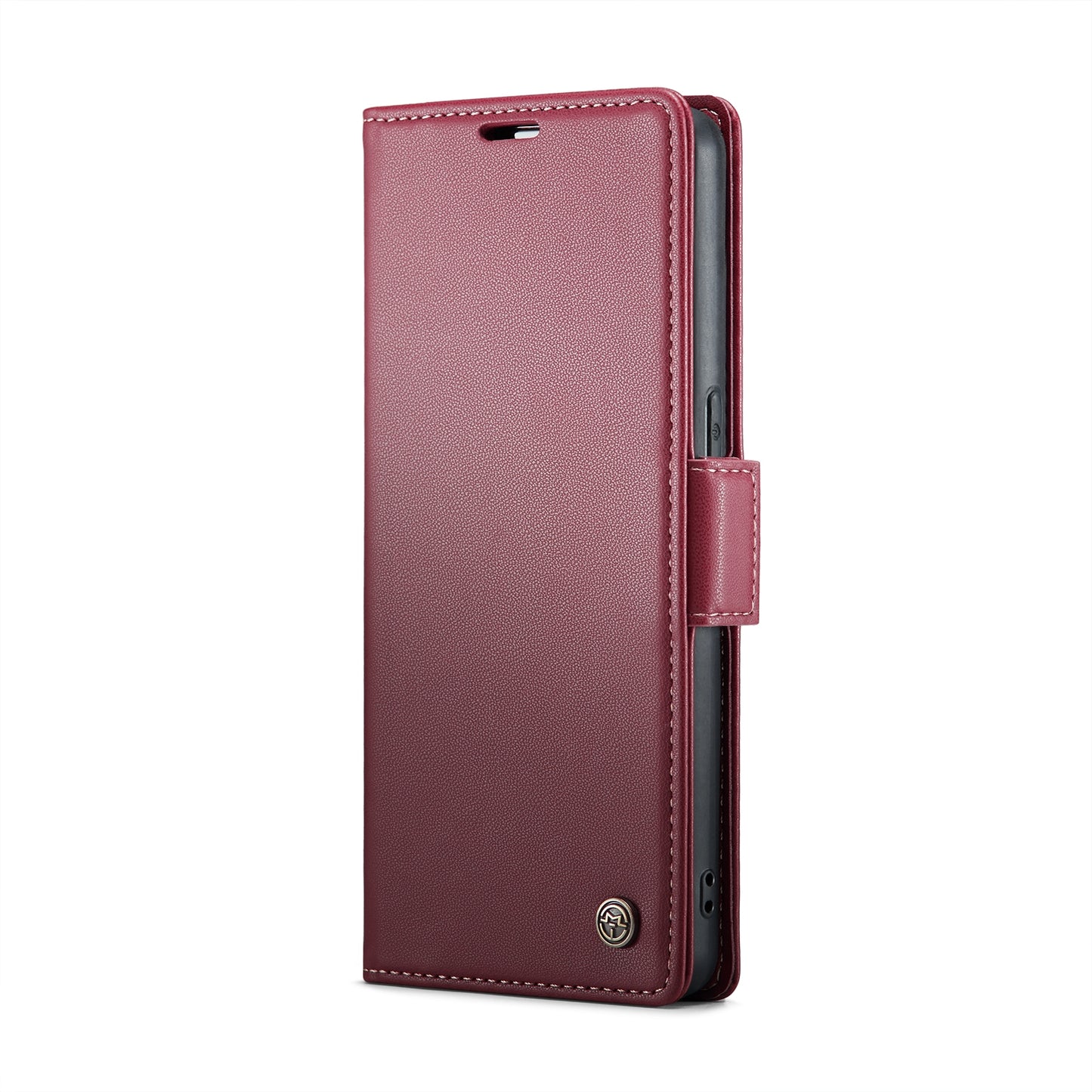 OPPO F21 Pro 4G Litchi Texture RFID Anti-theft Leather Phone Case with Butterfly Buckle, Stand & Card Wallet with TPU Shell