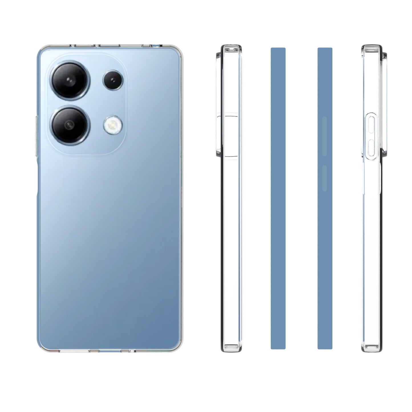 Xiaomi Redmi Note 13 Pro 4G Waterproof Texture TPU Protective Phone Case Shockproof Cover