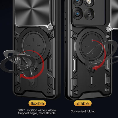 Motorola Edge 70 5G Magnetic Holder CD Texture Sliding Camshield Phone Case, TPU PC Shockproof Cover