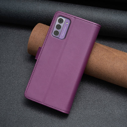 Nokia G310 Leather Flip Phone Case with 9 Card Slots, Zipper Wallet & Detachable Wristlet Strap