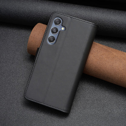 Samsung Galaxy M34 5G Leather Flip Phone Case with 9 Card Slots, Zipper Wallet & Detachable Wristlet Strap