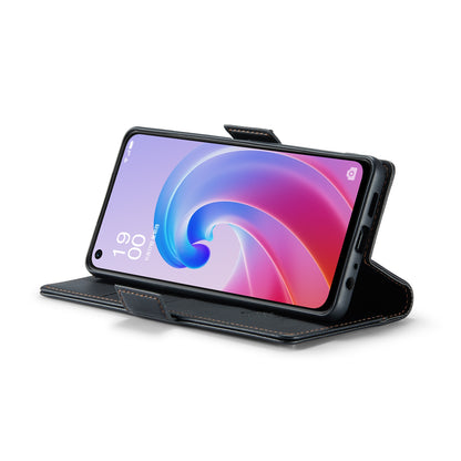 Realme 9i 4G Litchi Texture RFID Anti-theft Leather Phone Case with Butterfly Buckle, Stand & Card Wallet with TPU Shell