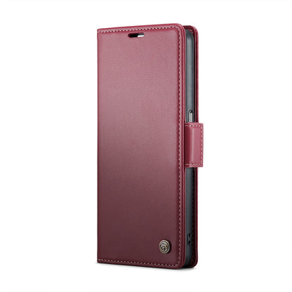 Realme 9i 4G Litchi Texture RFID Anti-theft Leather Phone Case with Butterfly Buckle, Stand & Card Wallet with TPU Shell