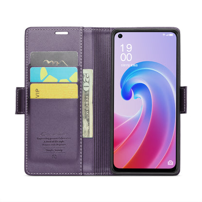 Realme 9i 4G Litchi Texture RFID Anti-theft Leather Phone Case with Butterfly Buckle, Stand & Card Wallet with TPU Shell