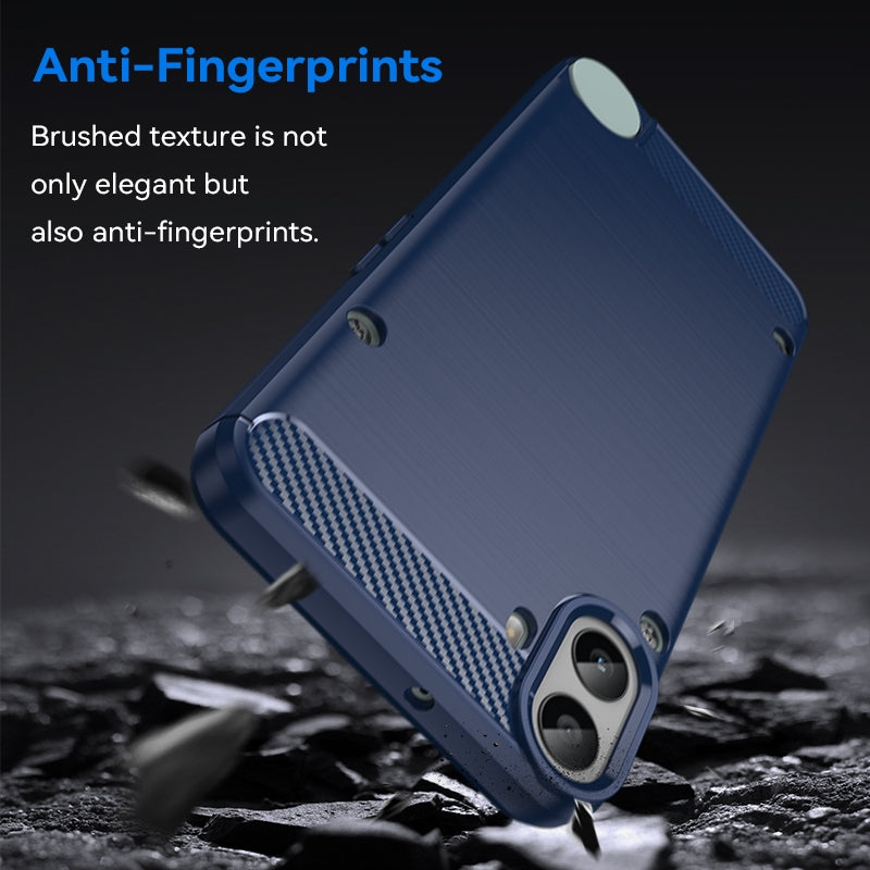 Nothing CMF Phone 1 Carbon Fiber Brushed Texture TPU Protective Phone Case Shockproof Slim Cover