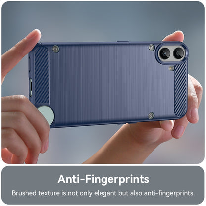 Nothing CMF Phone 1 Carbon Fiber Brushed Texture TPU Protective Phone Case Shockproof Slim Cover
