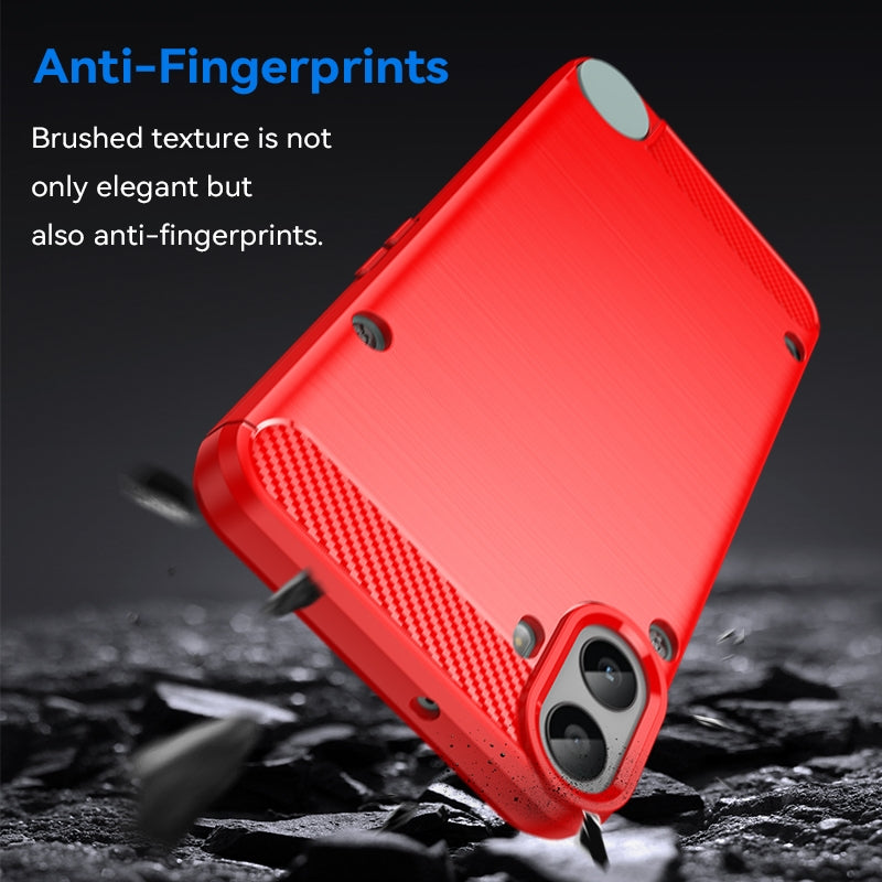 Nothing CMF Phone 1 Carbon Fiber Brushed Texture TPU Protective Phone Case Shockproof Slim Cover