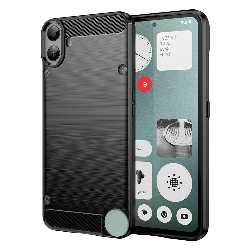 Nothing CMF Phone 1 Carbon Fiber Brushed Texture TPU Protective Phone Case Shockproof Slim Cover