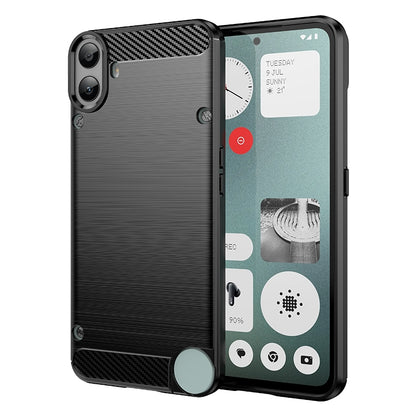 Nothing CMF Phone 1 Carbon Fiber Brushed Texture TPU Protective Phone Case Shockproof Slim Cover