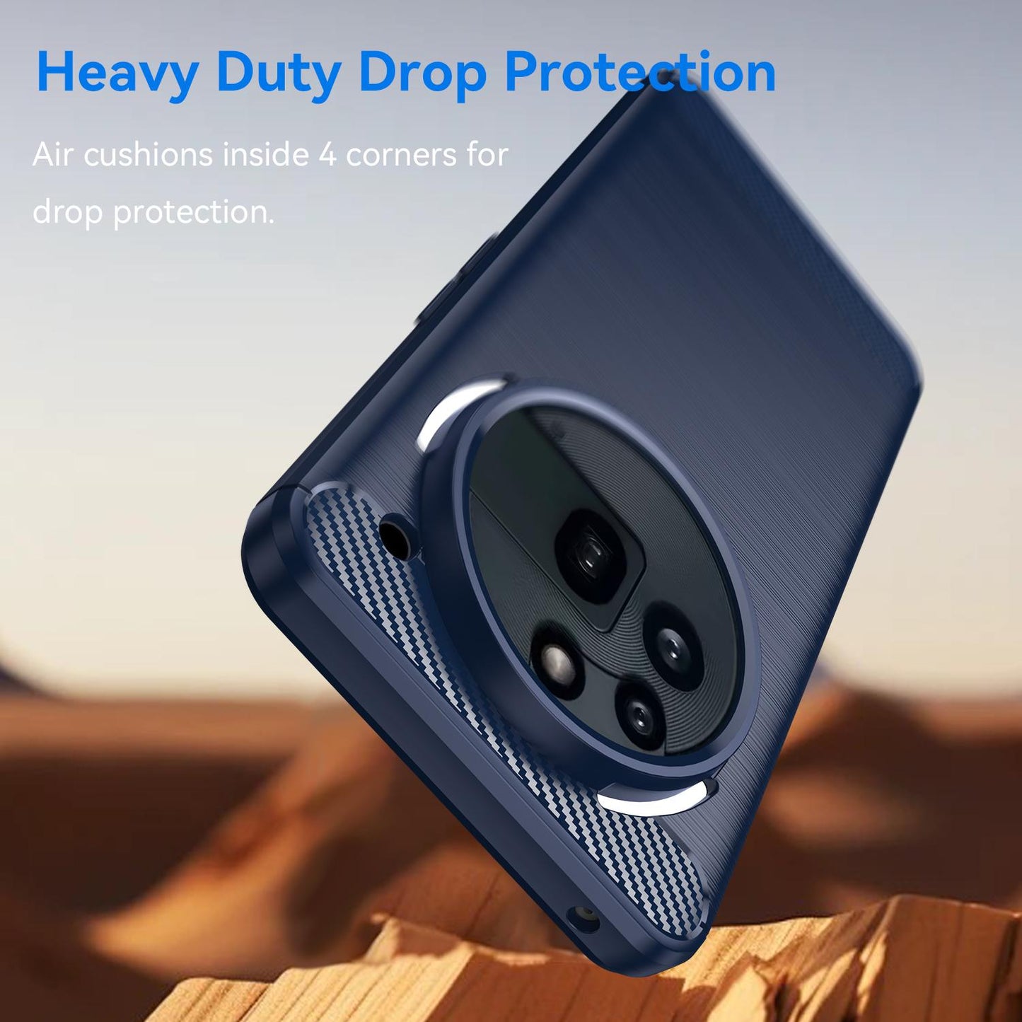Nothing Phone 3a Pro Carbon Fiber Brushed Texture TPU Protective Phone Case Shockproof Slim Cover