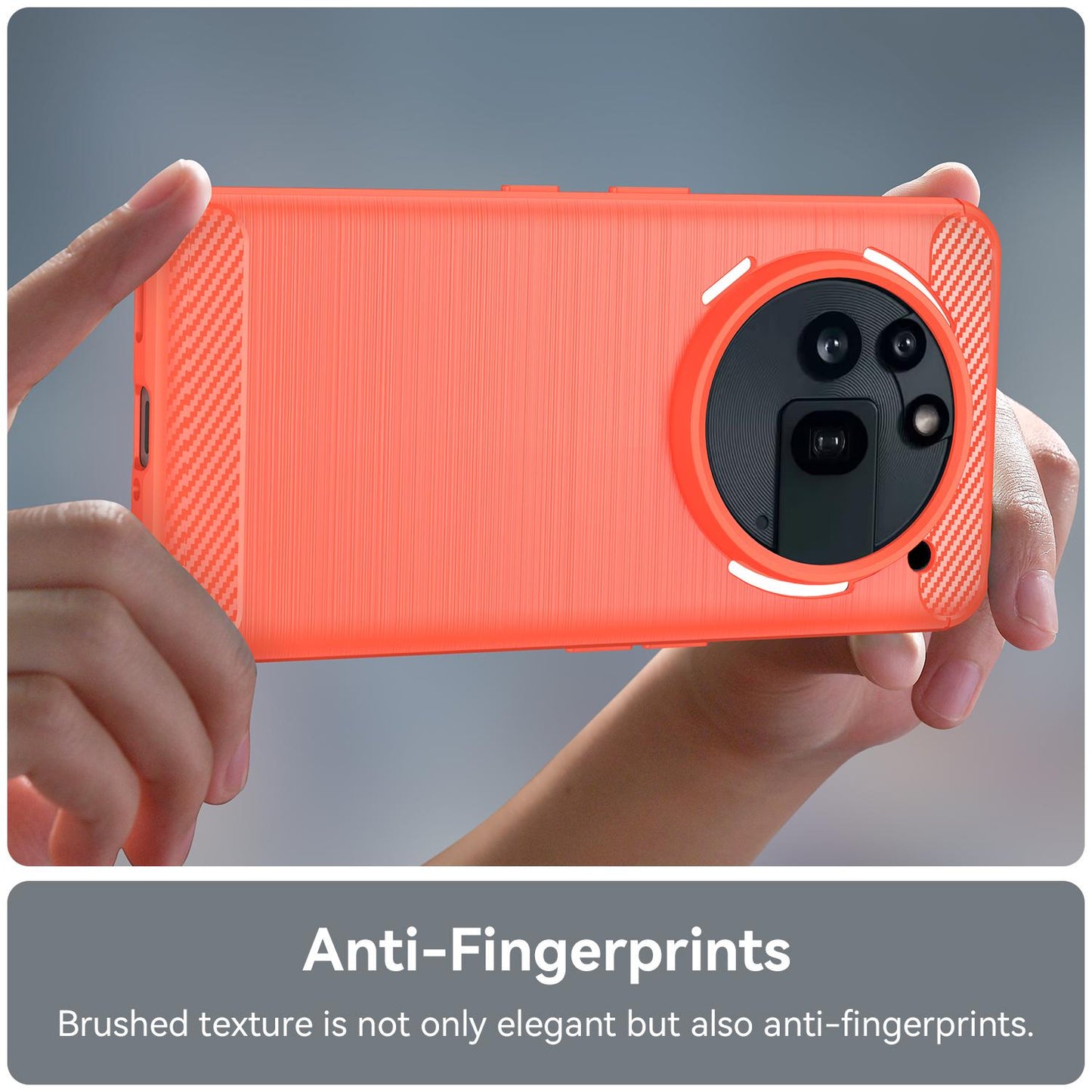 Nothing Phone 3a Pro Carbon Fiber Brushed Texture TPU Protective Phone Case Shockproof Slim Cover