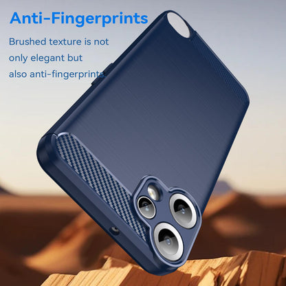 Nothing CMF Phone 2 Pro Carbon Fiber Brushed Texture TPU Protective Phone Case Shockproof Slim Cover