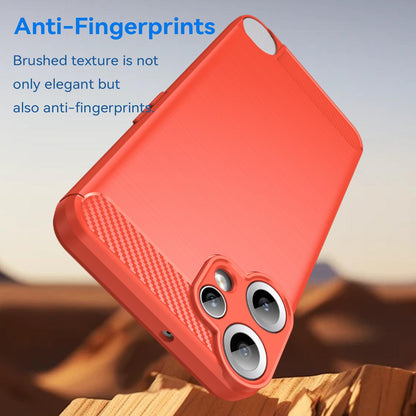 Nothing CMF Phone 2 Pro Carbon Fiber Brushed Texture TPU Protective Phone Case Shockproof Slim Cover