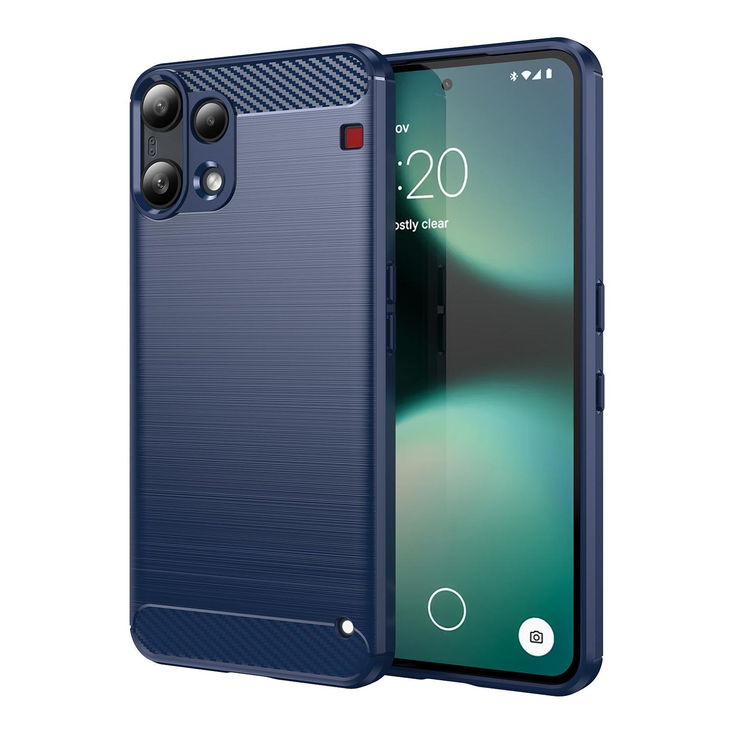 Nothing Phone 3a Lite Carbon Fiber Brushed Texture TPU Protective Phone Case Shockproof Slim Cover
