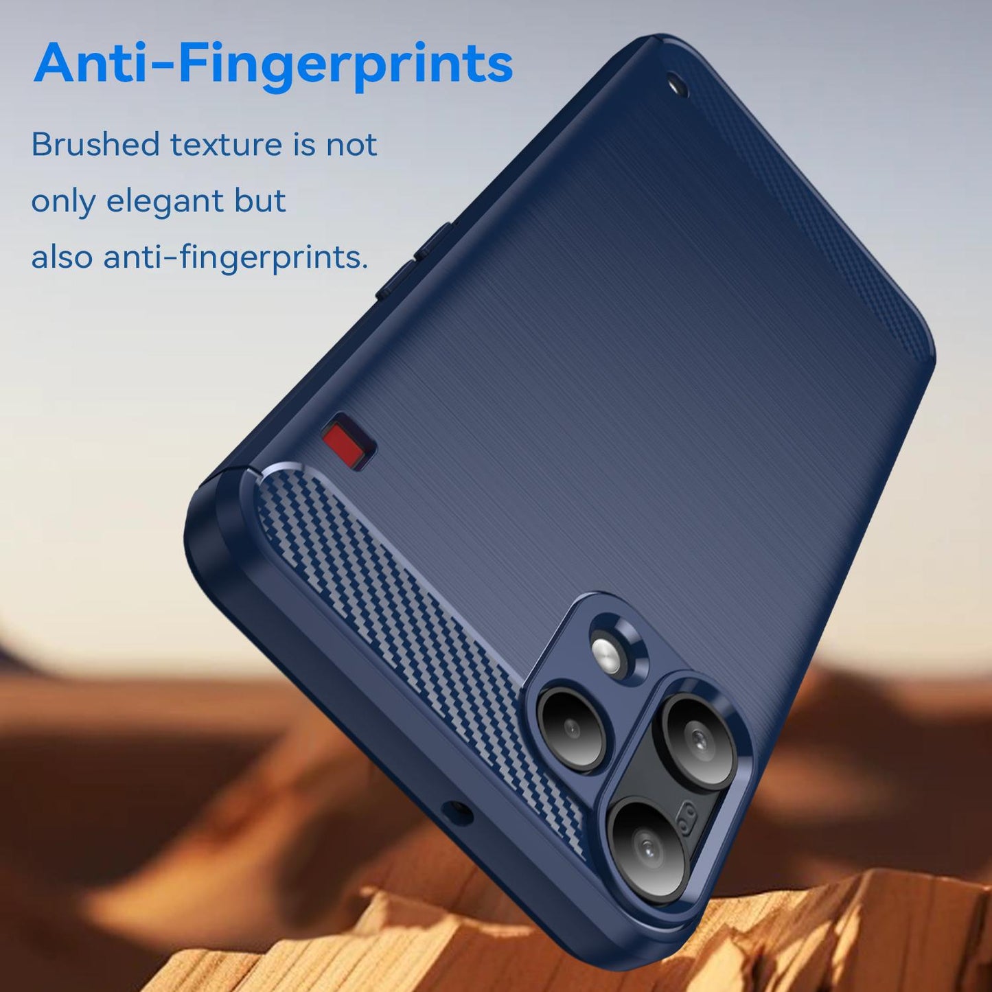 Nothing Phone 3a Lite Carbon Fiber Brushed Texture TPU Protective Phone Case Shockproof Slim Cover