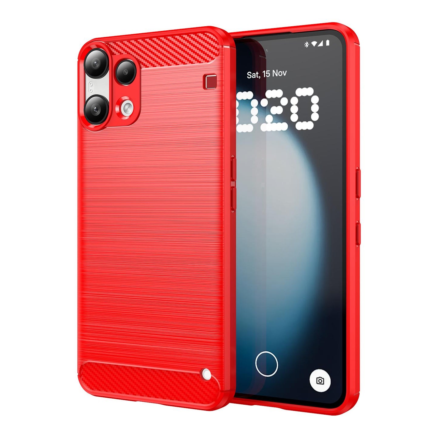 Nothing Phone 3a Lite Carbon Fiber Brushed Texture TPU Protective Phone Case Shockproof Slim Cover
