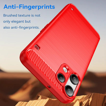 Nothing Phone 3a Lite Carbon Fiber Brushed Texture TPU Protective Phone Case Shockproof Slim Cover