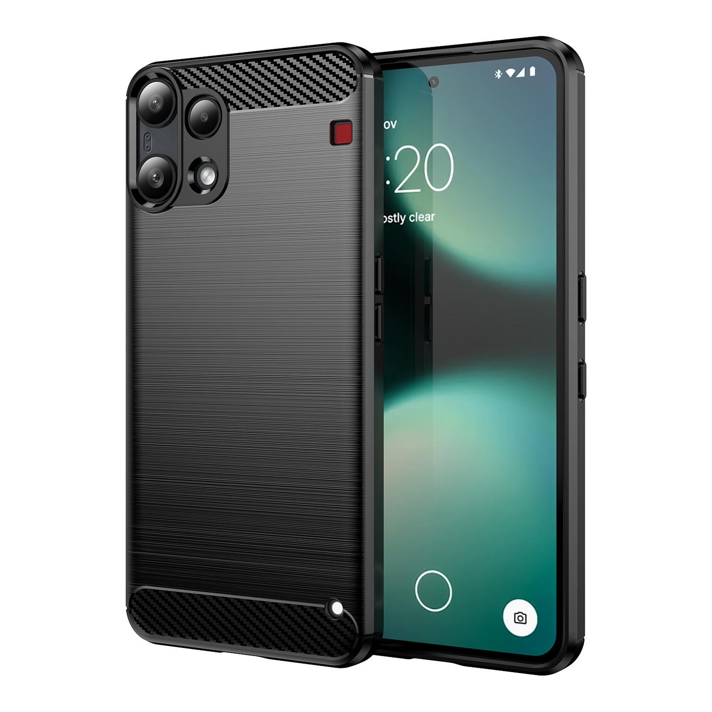 Nothing Phone 3a Lite Carbon Fiber Brushed Texture TPU Protective Phone Case Shockproof Slim Cover