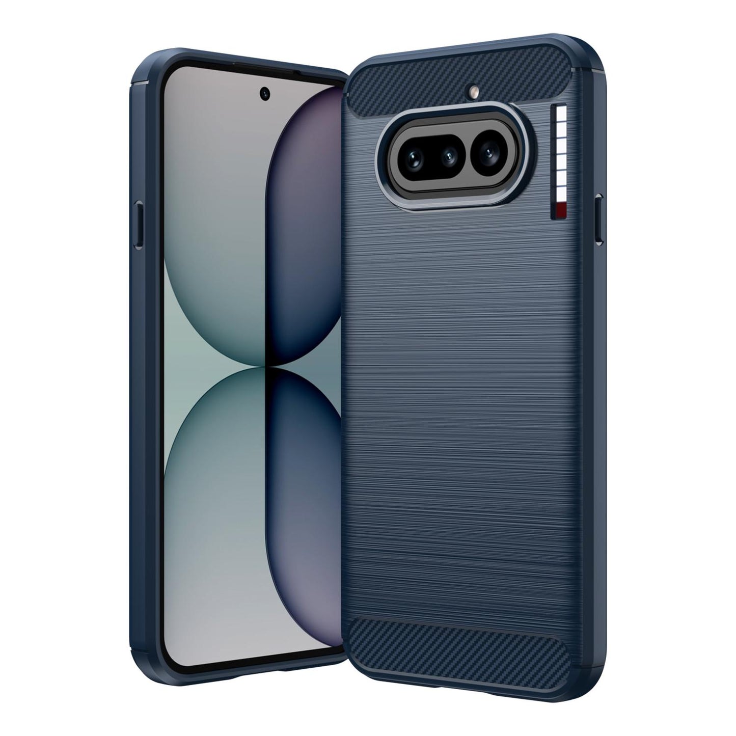 Nothing Phone 4a Carbon Fiber Brushed Texture TPU Protective Phone Case Shockproof Slim Cover