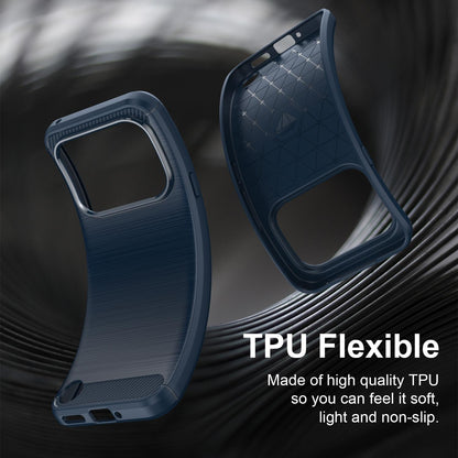Nothing Phone 4a Pro Carbon Fiber Brushed Texture TPU Protective Phone Case Shockproof Slim Cover