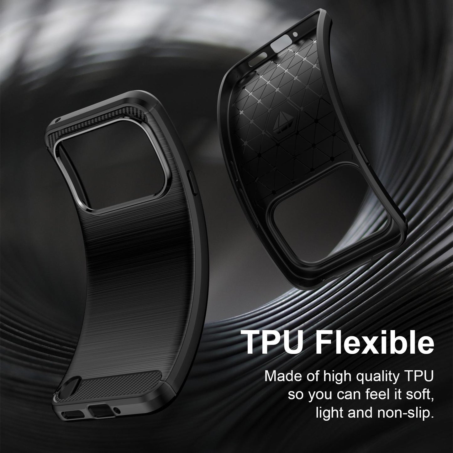 Nothing Phone 4a Pro Carbon Fiber Brushed Texture TPU Protective Phone Case Shockproof Slim Cover