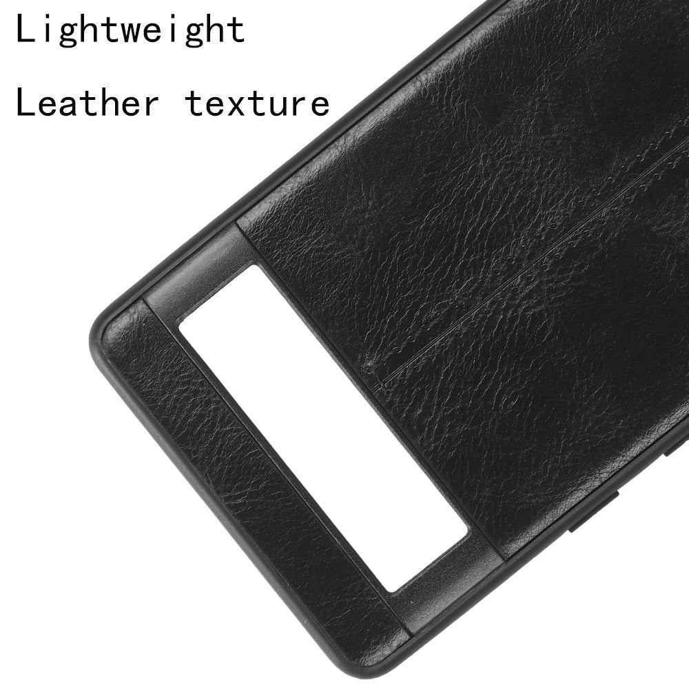 Google Pixel 7a Cow Pattern Sewing Back Cover Phone Case - Premium PU Leather Texture PC + TPU Shockproof Protective Case, Scratch Resistant Slim Lightweight Anti-Fingerprint Full Coverage Mobile Cover