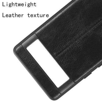 Google Pixel 7a Cow Pattern Sewing Back Cover Phone Case - Premium PU Leather Texture PC + TPU Shockproof Protective Case, Scratch Resistant Slim Lightweight Anti-Fingerprint Full Coverage Mobile Cover