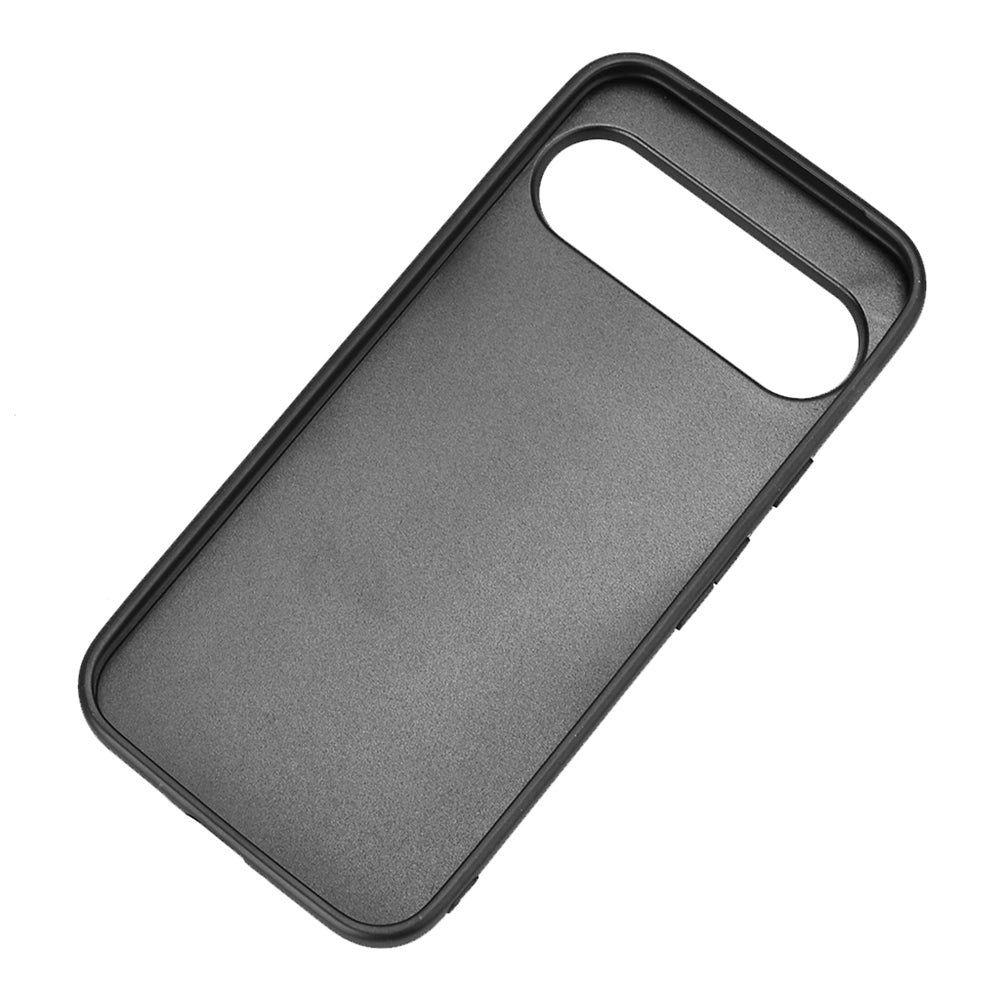 Google Pixel 9 Pro XL Cow Pattern Sewing Back Cover Phone Case - Premium PU Leather Texture PC + TPU Shockproof Protective Case, Scratch Resistant Slim Lightweight Anti-Fingerprint Full Coverage Mobile Cover