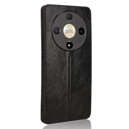 Honor X9b 5G Cow Pattern Sewing Back Cover Phone Case - Premium PU Leather Texture PC + TPU Shockproof Protective Case, Scratch Resistant Slim Lightweight Anti-Fingerprint Full Coverage Mobile Cover