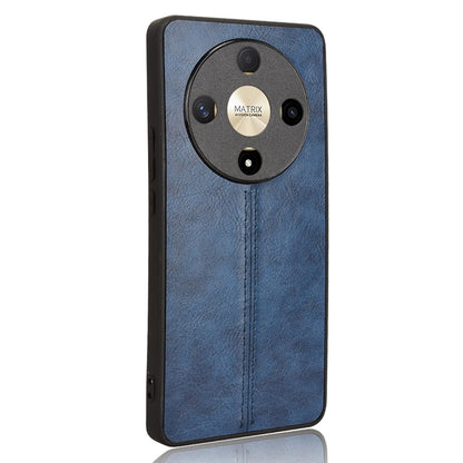 Honor X9b 5G Cow Pattern Sewing Back Cover Phone Case - Premium PU Leather Texture PC + TPU Shockproof Protective Case, Scratch Resistant Slim Lightweight Anti-Fingerprint Full Coverage Mobile Cover