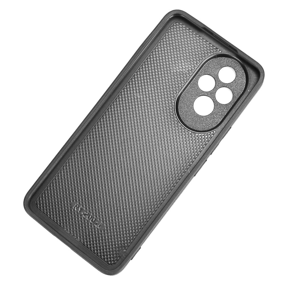 Honor 200 Pro Cow Pattern Sewing Back Cover Phone Case - Premium PU Leather Texture PC + TPU Shockproof Protective Case, Scratch Resistant Slim Lightweight Anti-Fingerprint Full Coverage Mobile Cover
