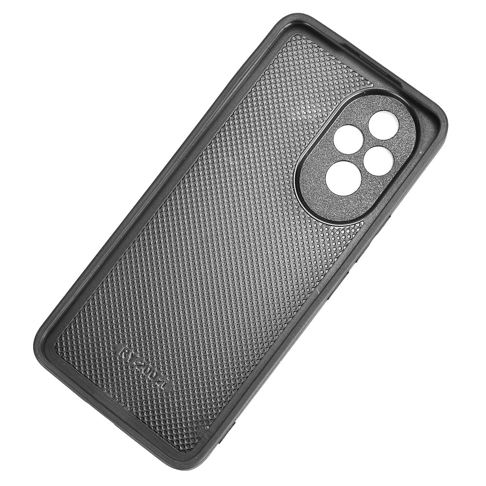 Honor 200 Cow Pattern Sewing Back Cover Phone Case - Premium PU Leather Texture PC + TPU Shockproof Protective Case, Scratch Resistant Slim Lightweight Anti-Fingerprint Full Coverage Mobile Cover