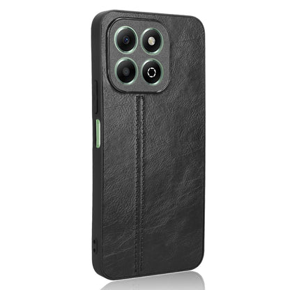 Honor X6b Cow Pattern Sewing Back Cover Phone Case - Premium PU Leather Texture PC + TPU Shockproof Protective Case, Scratch Resistant Slim Lightweight Anti-Fingerprint Full Coverage Mobile Cover