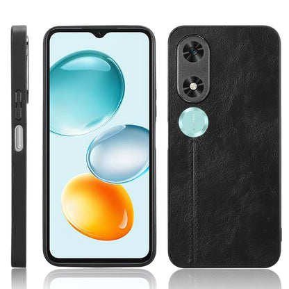 Honor Play9C Cow Pattern Sewing Back Cover Phone Case - Premium PU Leather Texture PC + TPU Shockproof Protective Case, Scratch Resistant Slim Lightweight Anti-Fingerprint Full Coverage Mobile Cover