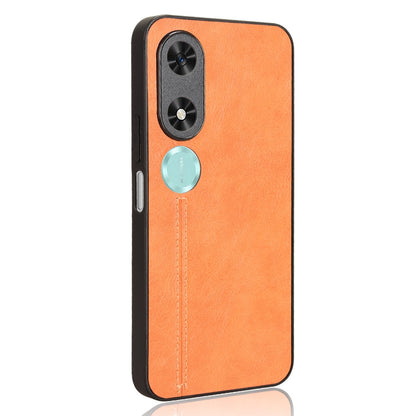 Honor Play9C Cow Pattern Sewing Back Cover Phone Case - Premium PU Leather Texture PC + TPU Shockproof Protective Case, Scratch Resistant Slim Lightweight Anti-Fingerprint Full Coverage Mobile Cover