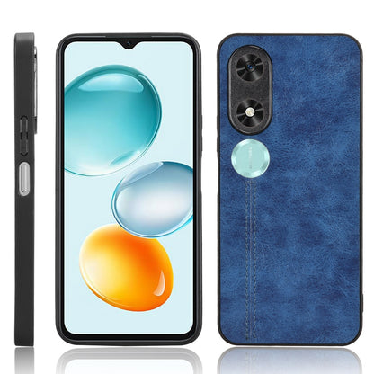 Honor Play9C Cow Pattern Sewing Back Cover Phone Case - Premium PU Leather Texture PC + TPU Shockproof Protective Case, Scratch Resistant Slim Lightweight Anti-Fingerprint Full Coverage Mobile Cover