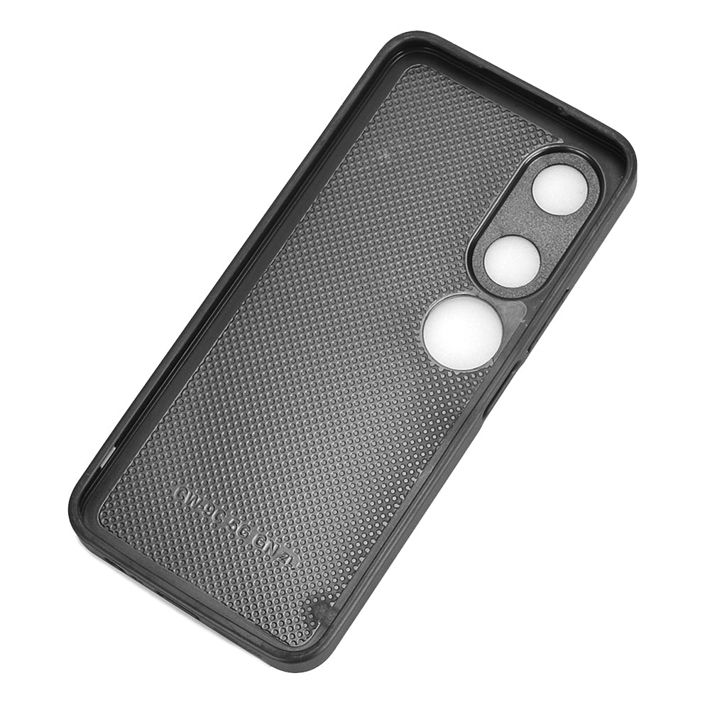 Honor Play9C Cow Pattern Sewing Back Cover Phone Case - Premium PU Leather Texture PC + TPU Shockproof Protective Case, Scratch Resistant Slim Lightweight Anti-Fingerprint Full Coverage Mobile Cover