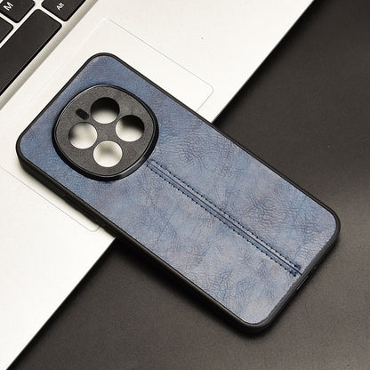 Honor Magic7 Cow Pattern Sewing Back Cover Phone Case - Premium PU Leather Texture PC + TPU Shockproof Protective Case, Scratch Resistant Slim Lightweight Anti-Fingerprint Full Coverage Mobile Cover