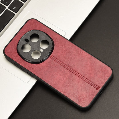 Honor Magic7 Pro Cow Pattern Sewing Back Cover Phone Case - Premium PU Leather Texture PC + TPU Shockproof Protective Case, Scratch Resistant Slim Lightweight Anti-Fingerprint Full Coverage Mobile Cover